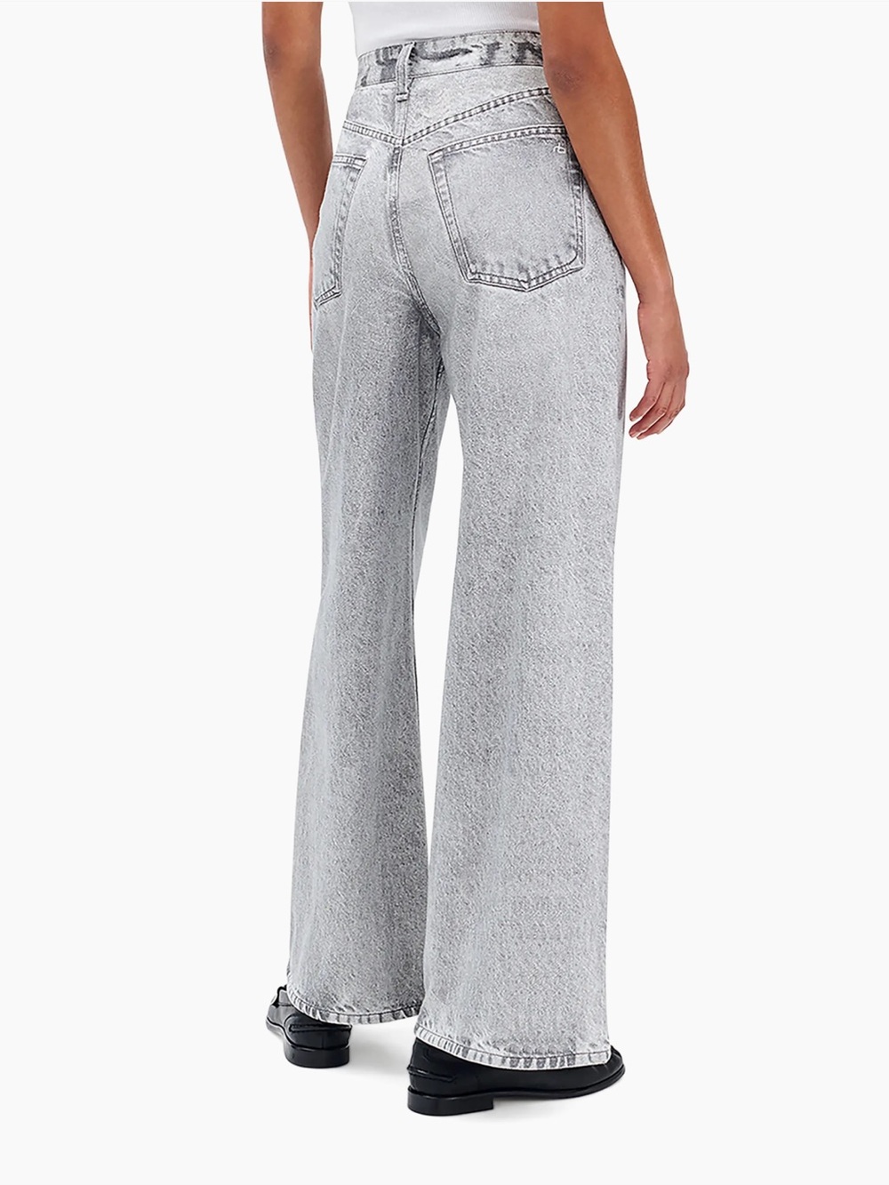 Rag & Bone Miramar Sofie Wide Leg Ankle Jeans Women’s Size 29 Icy Grey NWT - Picture 4 of 17